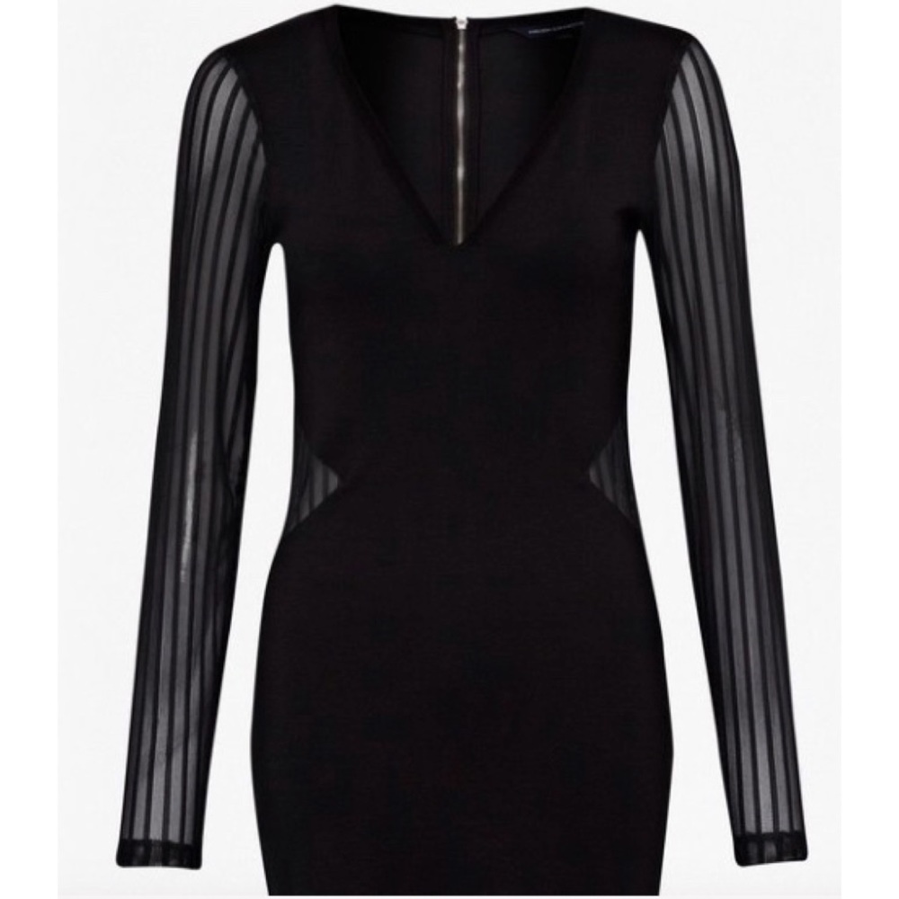 French Connection vneck bodycon - size 0